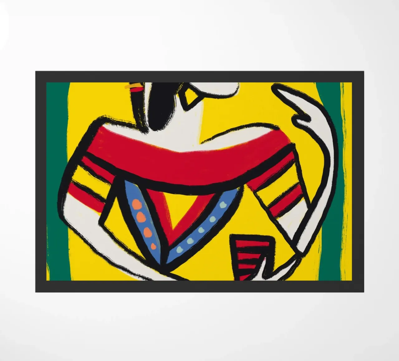 Native dancer doormat by Little Dean