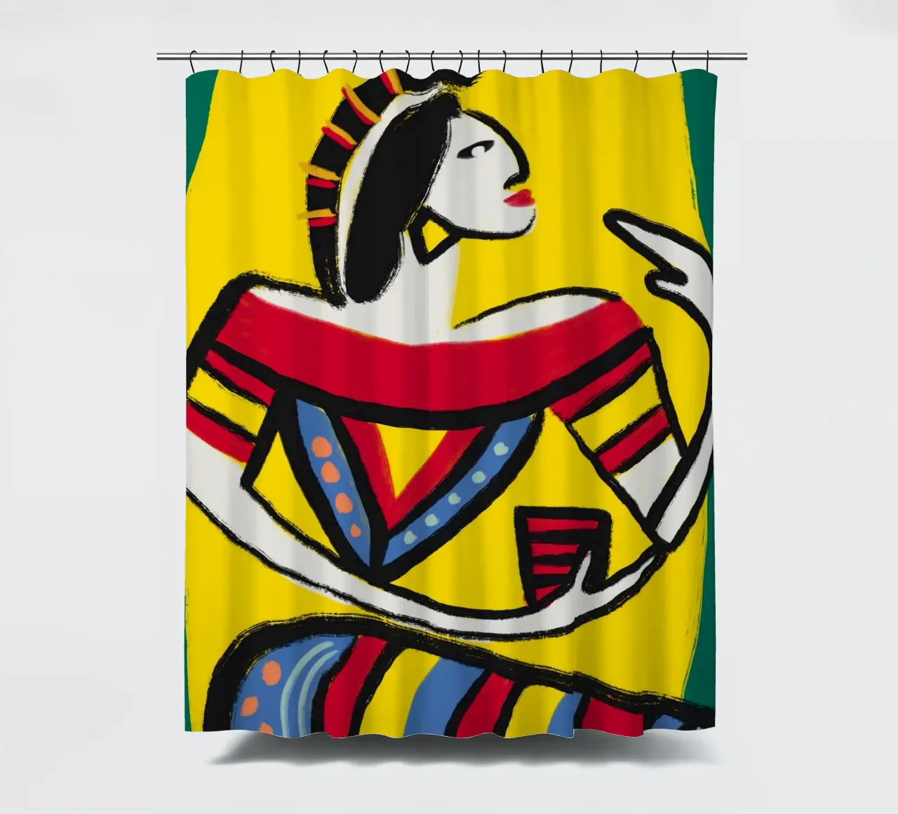 Native Dancer Duschvorhang von Little Dean