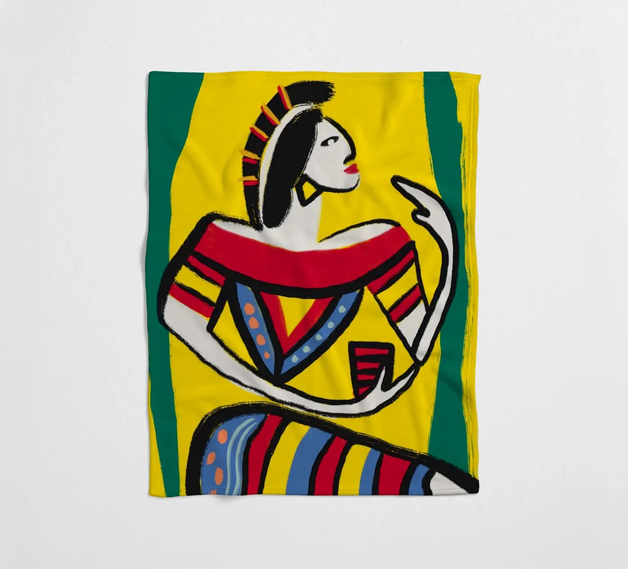 Native Dancer Fleecedecke von Little Dean