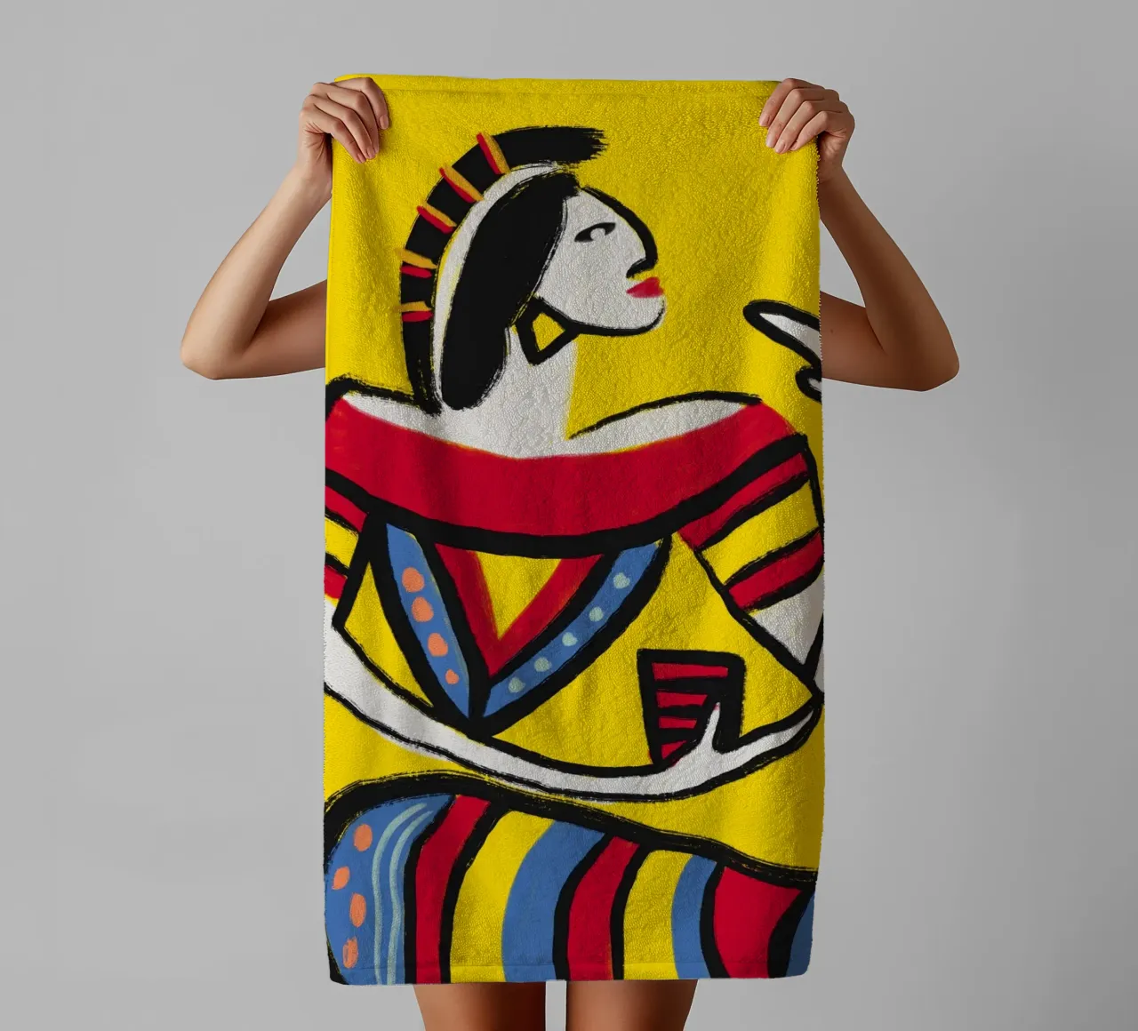 Native dancer towel by Little Dean