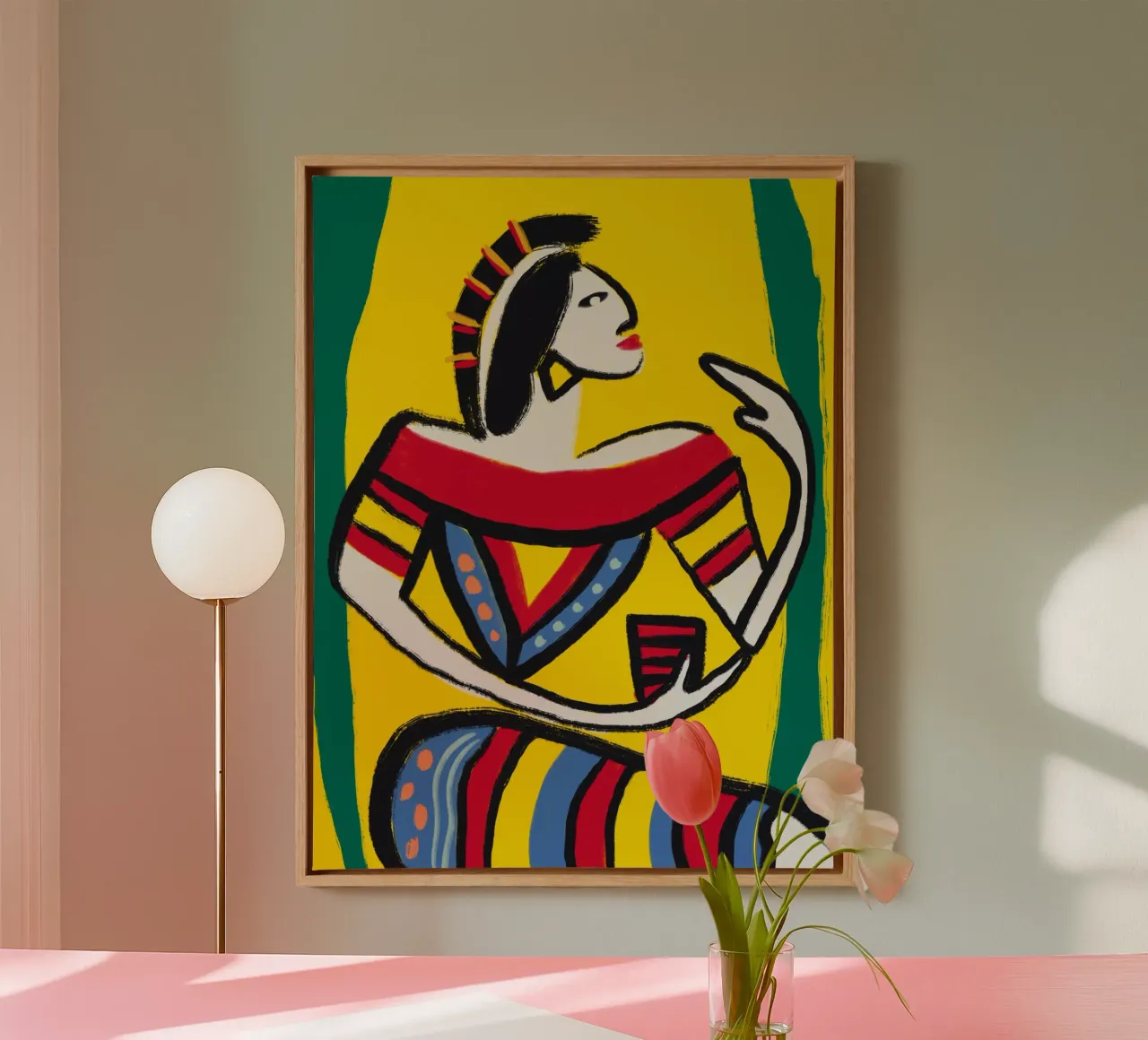 Native dancer canvas by Little Dean