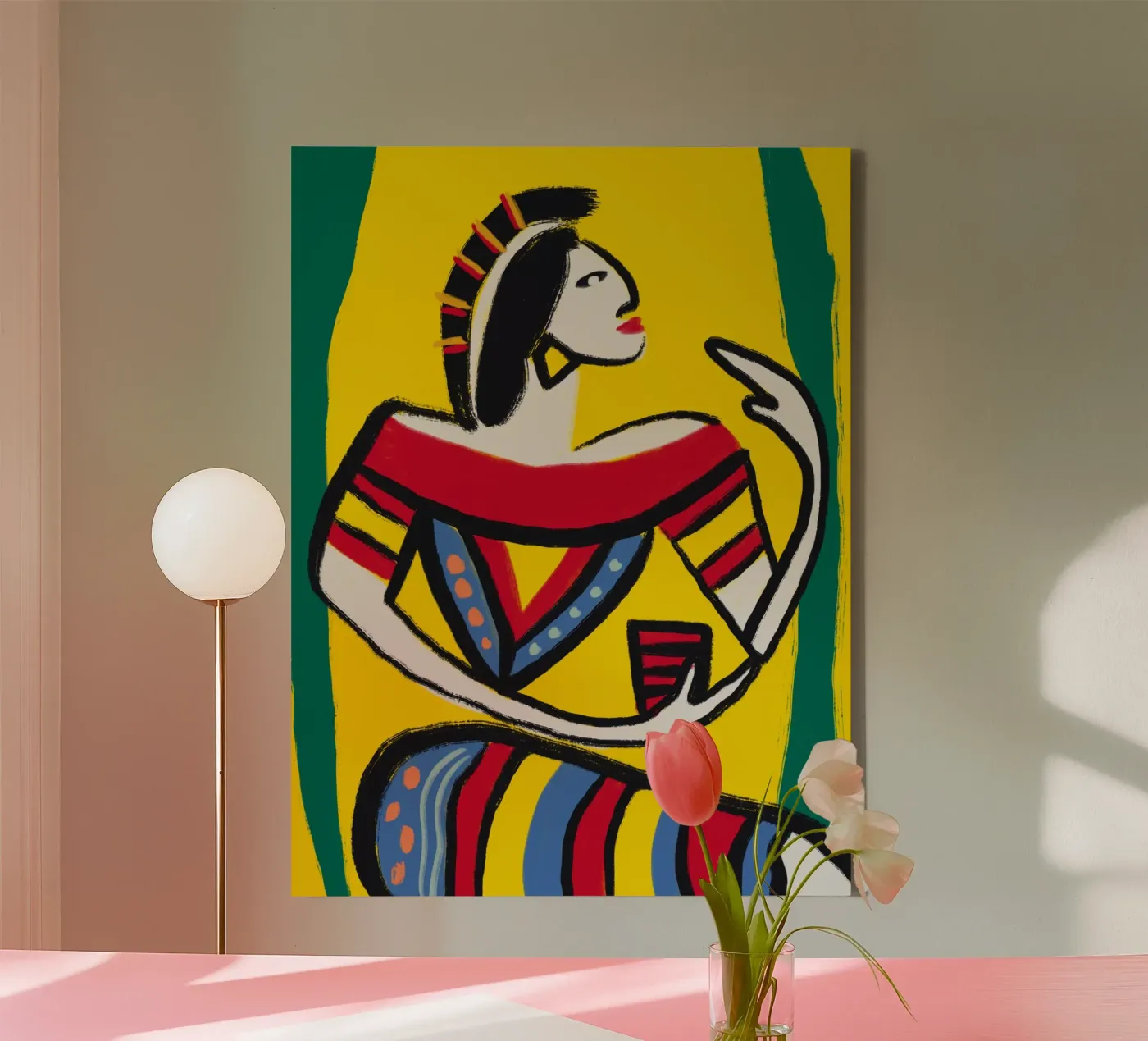 Native Dancer Leinwand von Little Dean