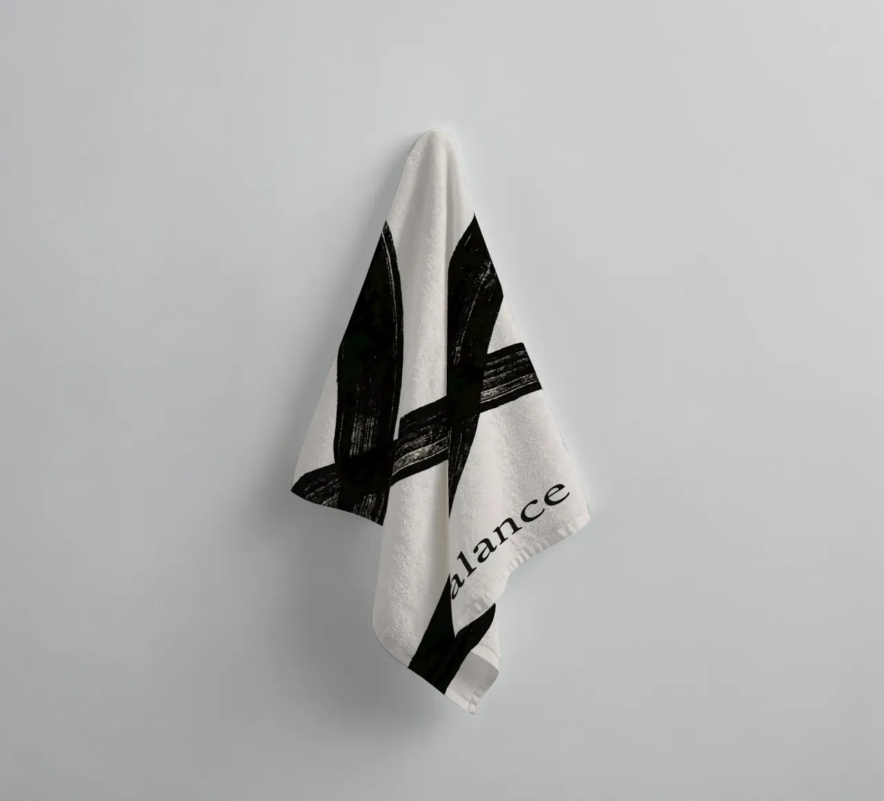 The Art of Balance – Minimal Flow towel by Kunst und Kontrast