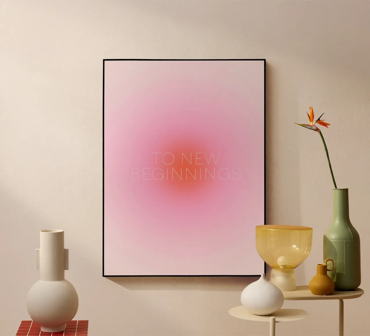 New beginnings plexiglass da Bureau Purpur