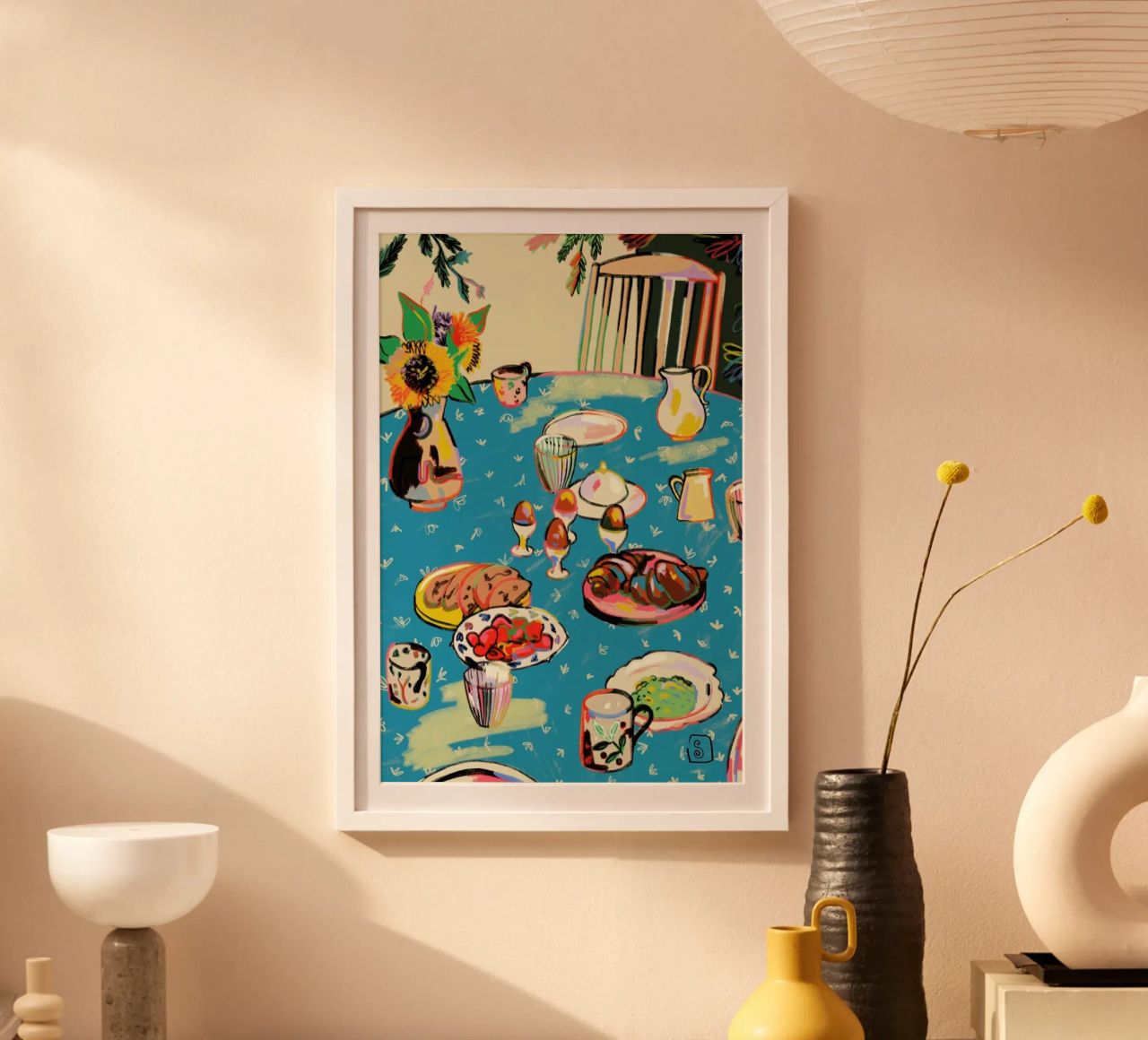 Autumn Breakfast poster by Sandra Poliakov