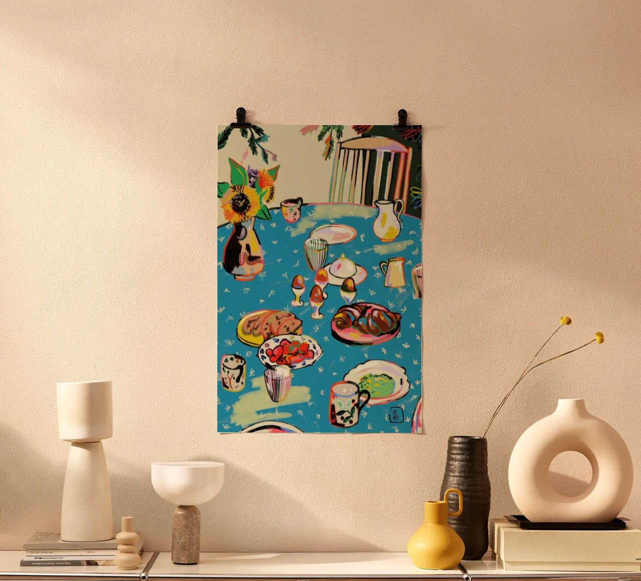 Autumn Breakfast poster by Sandra Poliakov
