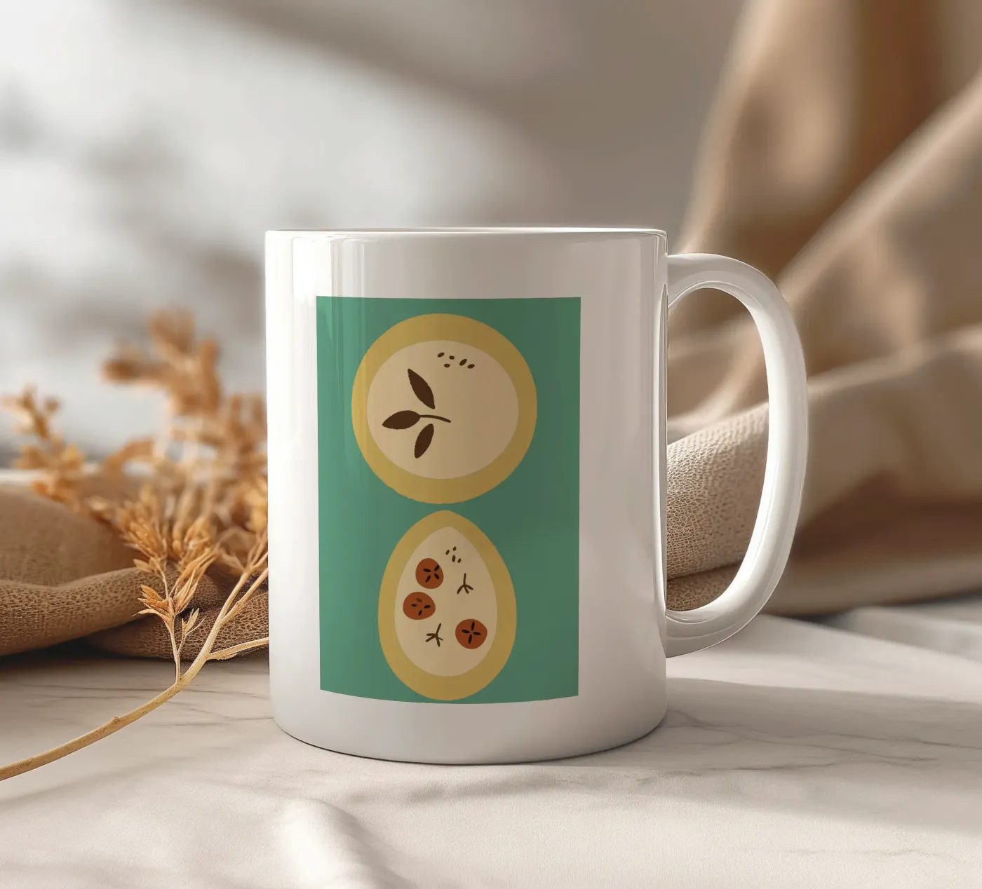 Fruit ceramic mug by TRENDY POSTER SHOP