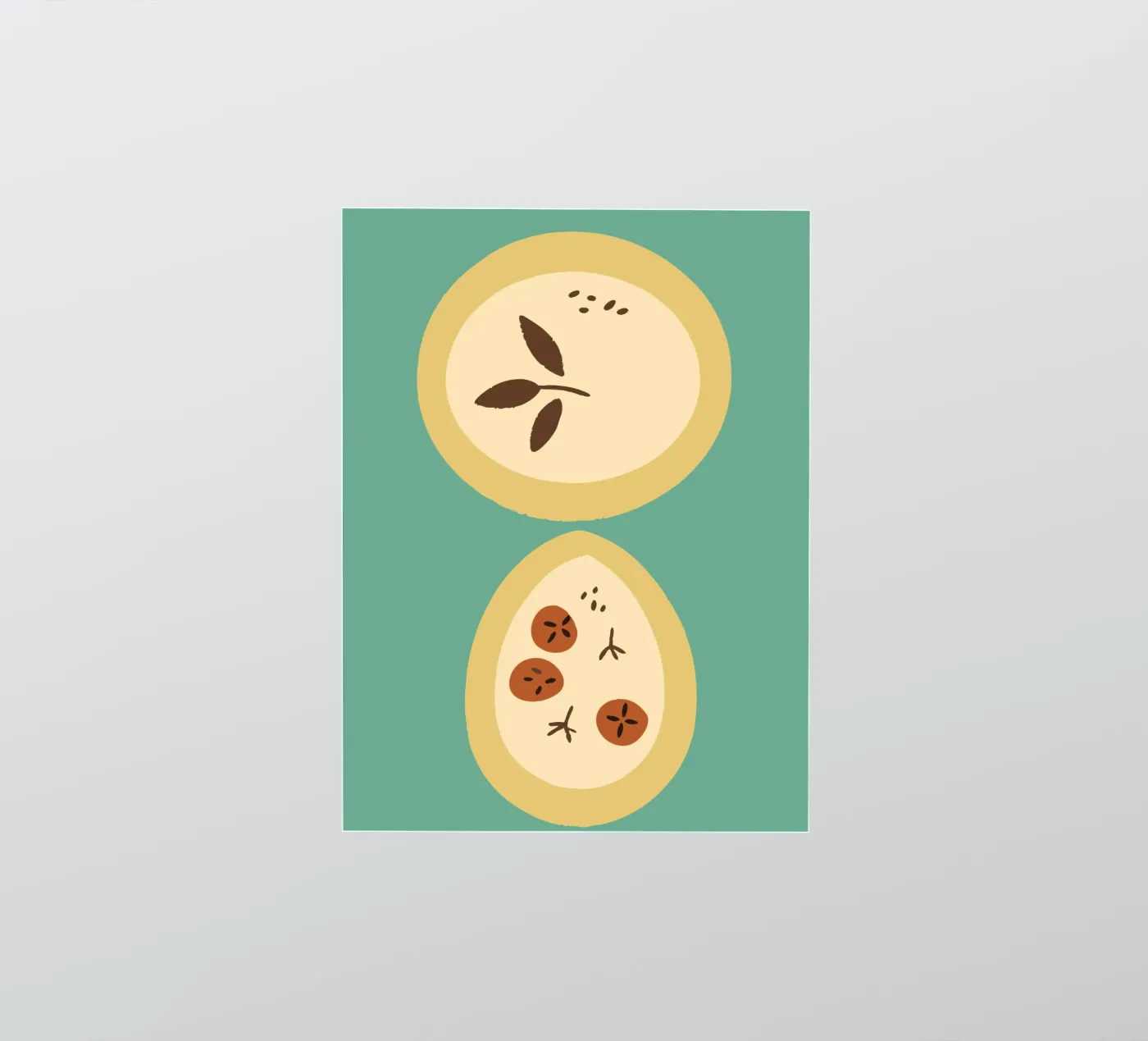 Fruit sticker van TRENDY POSTER SHOP