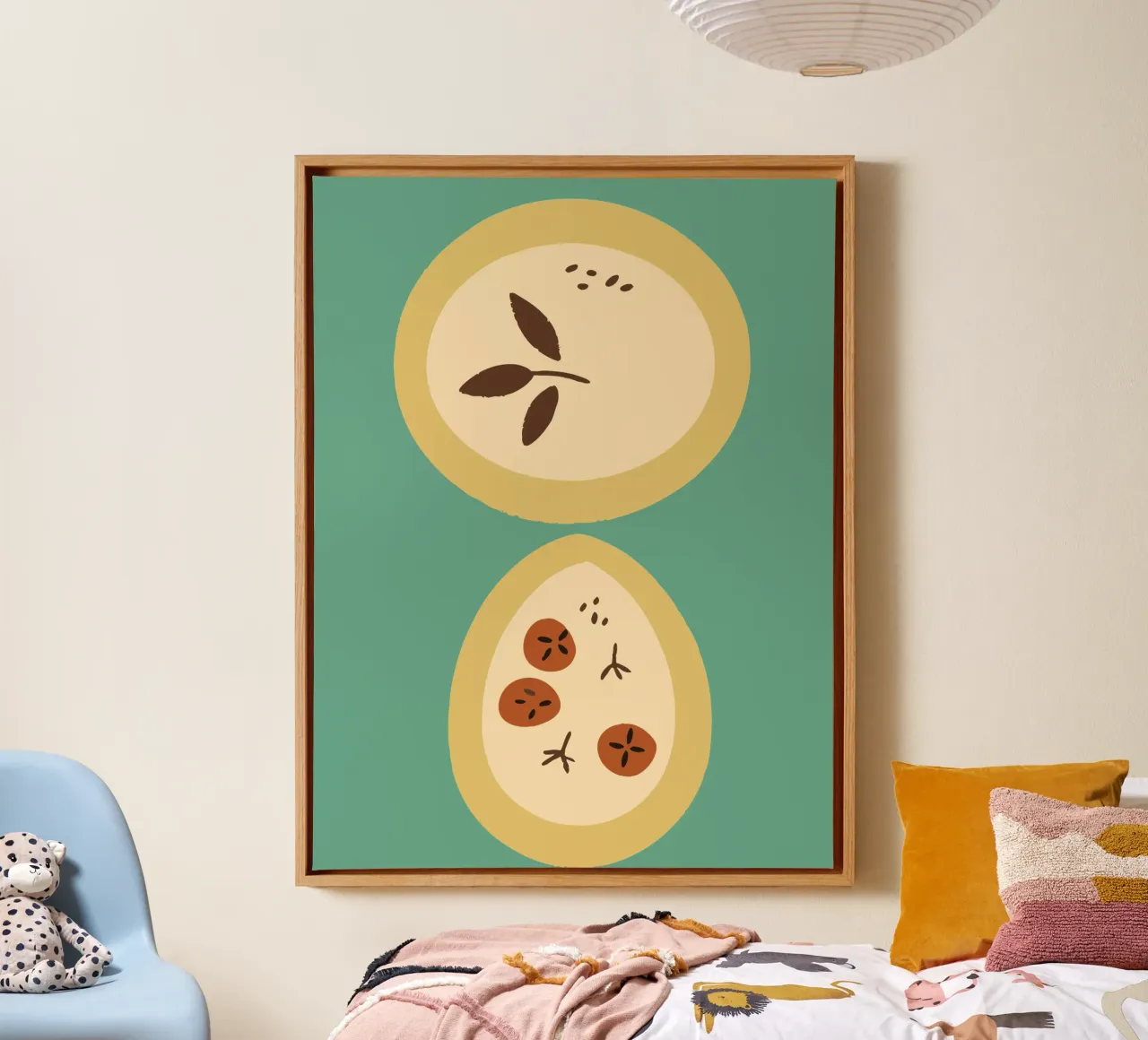 La frutta tela con Cornice a cassetta da TRENDY POSTER SHOP