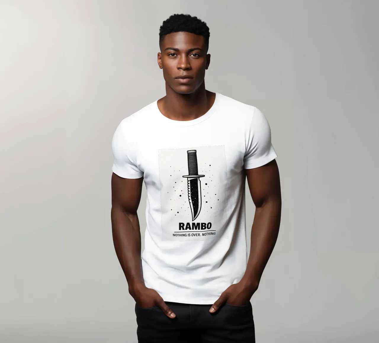 Rambo Print t-shirt da MoviesArt