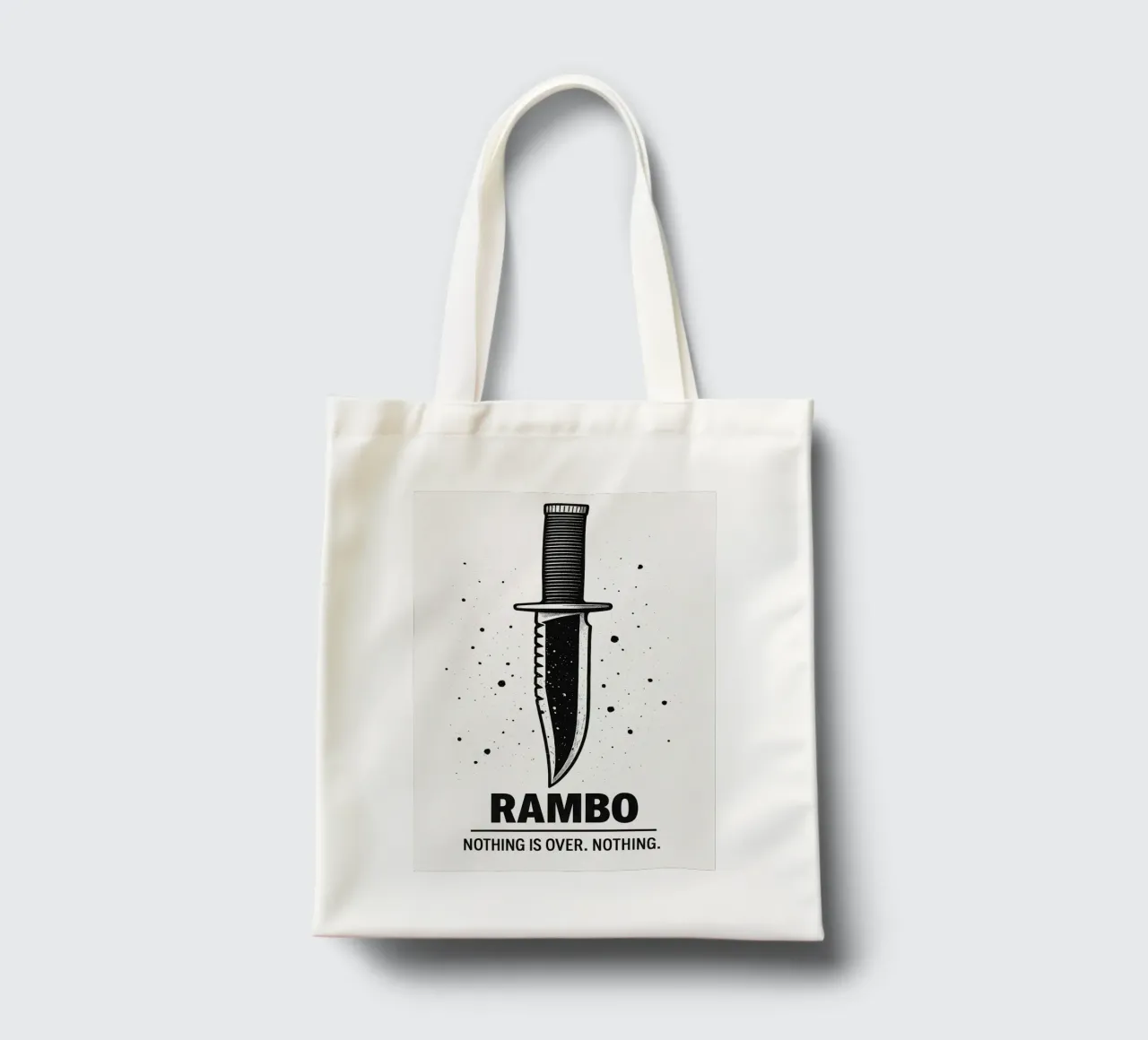 Rambo Print borsa in juta da MoviesArt