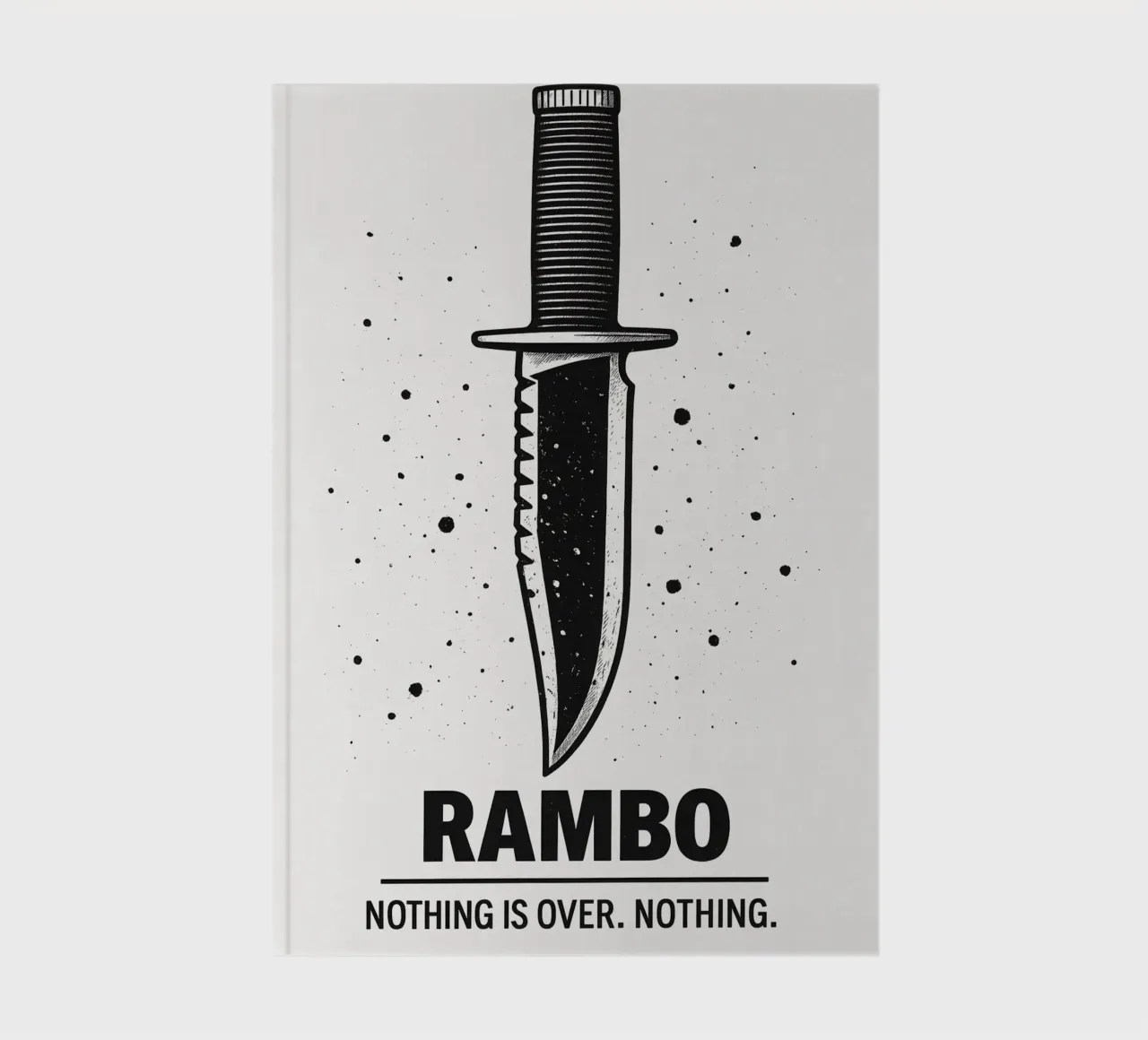 Rambo Print notebook by MoviesArt