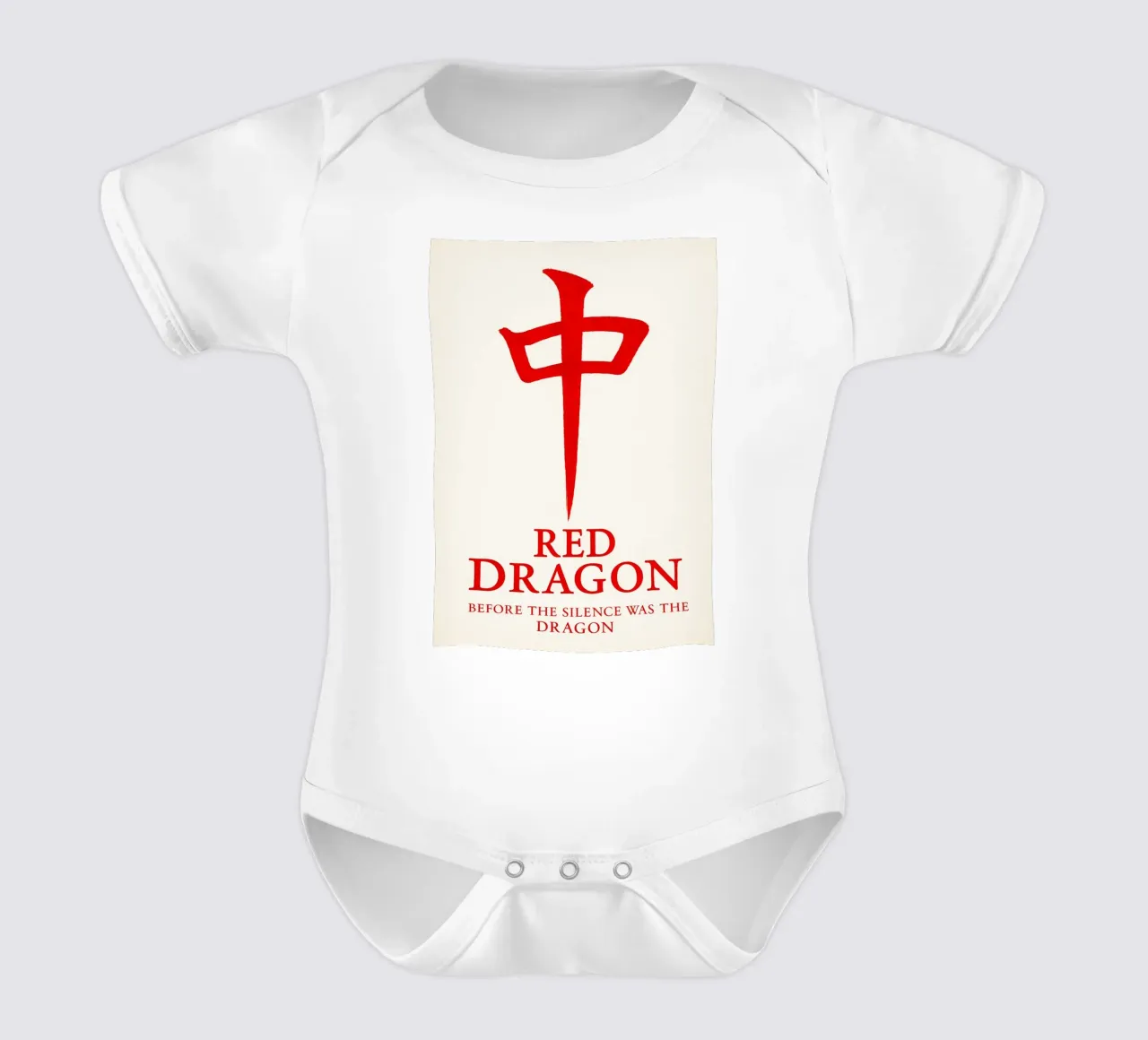 Red Dragon Print body neonato maniche corte da MoviesArt