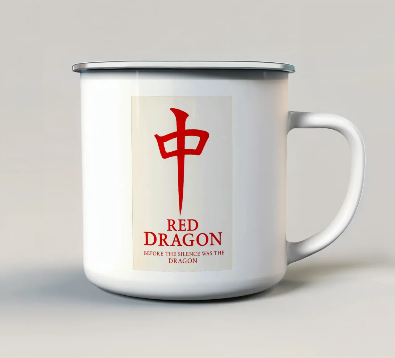 Red Dragon Print tazza in smalto da MoviesArt