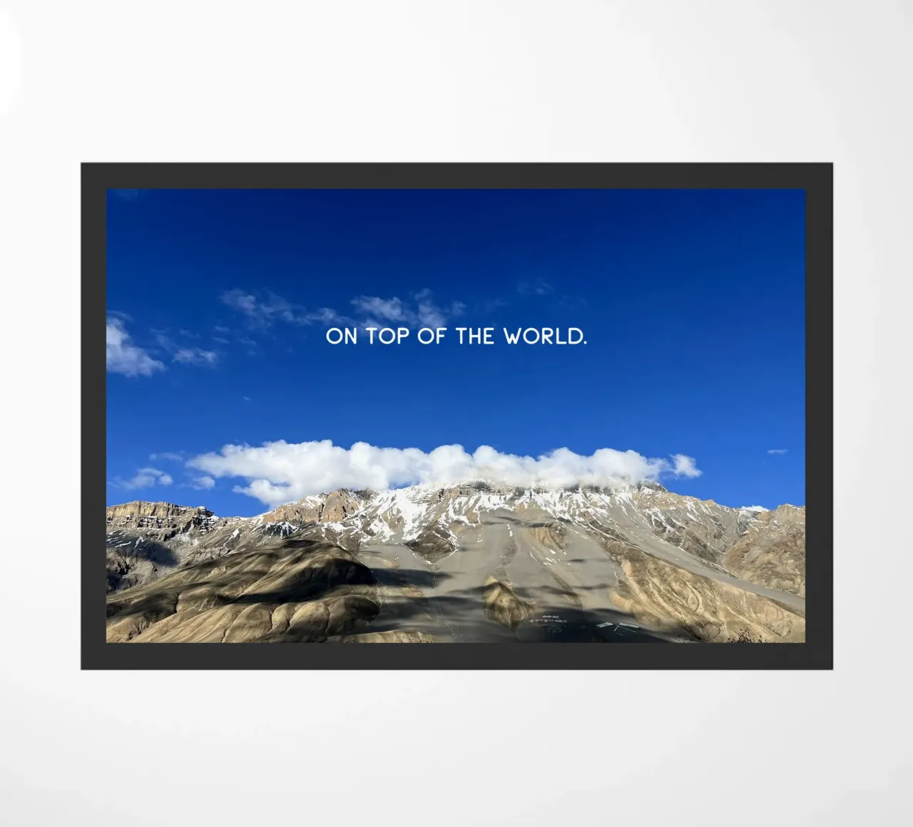 On top of the world. Himalayas zerbino da Happy 😃 Art 🎨 by Christine Schnoell