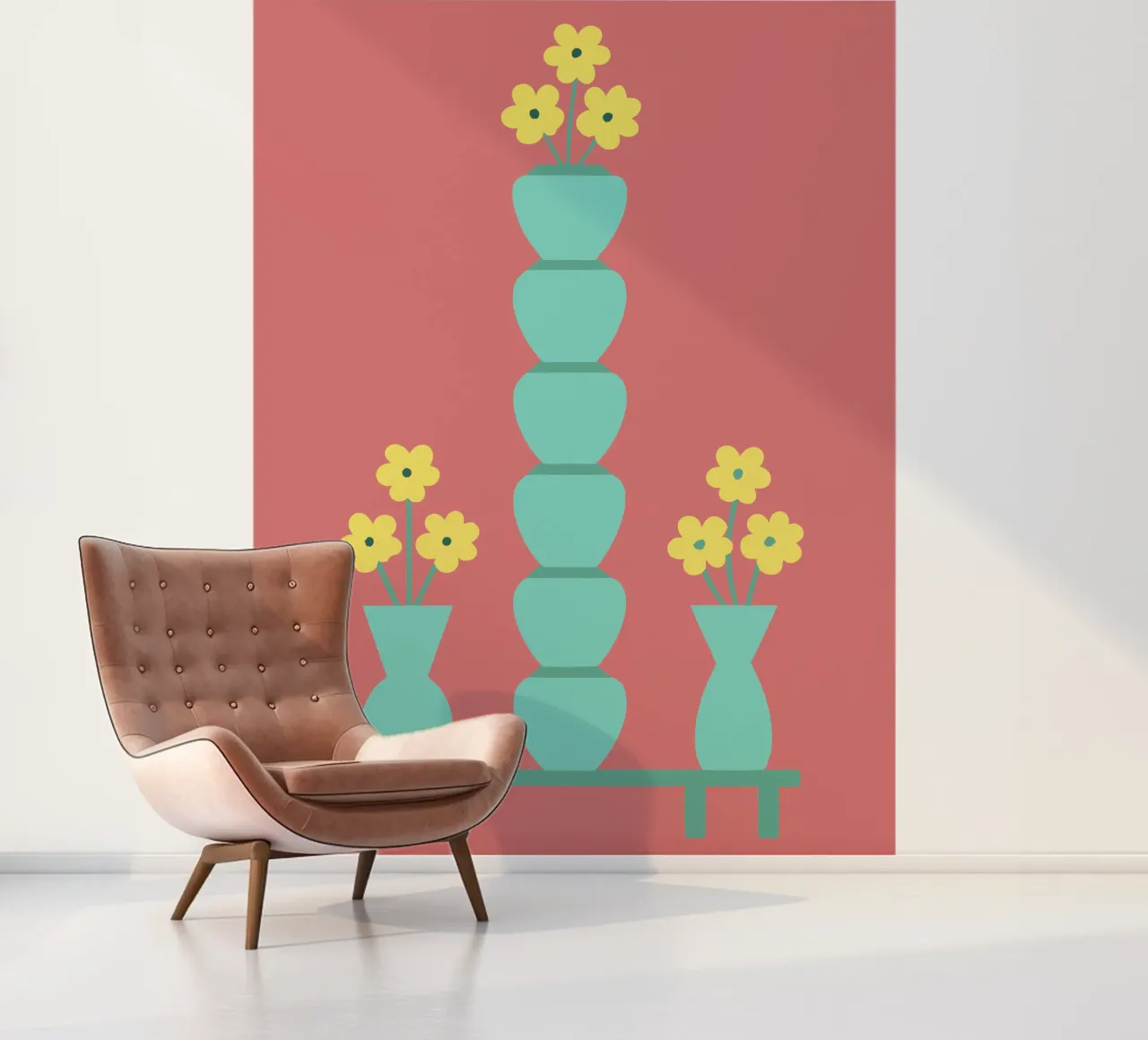 Flower Vase photo wallpaper by TRENDY POSTER SHOP
