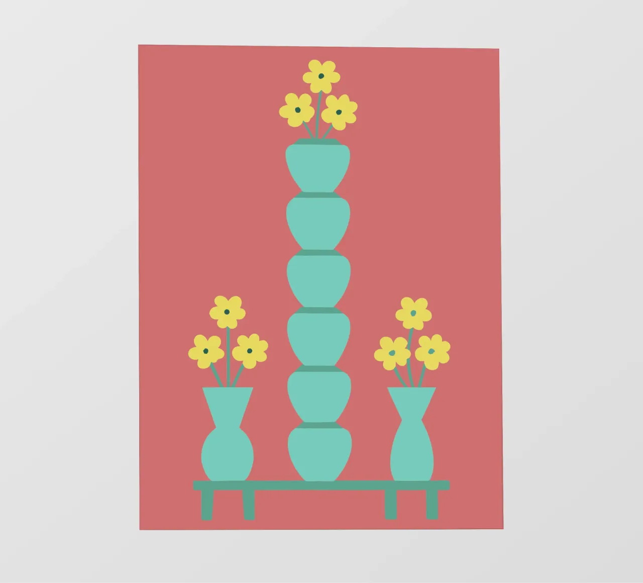 Flower Vase photo wallpaper by TRENDY POSTER SHOP