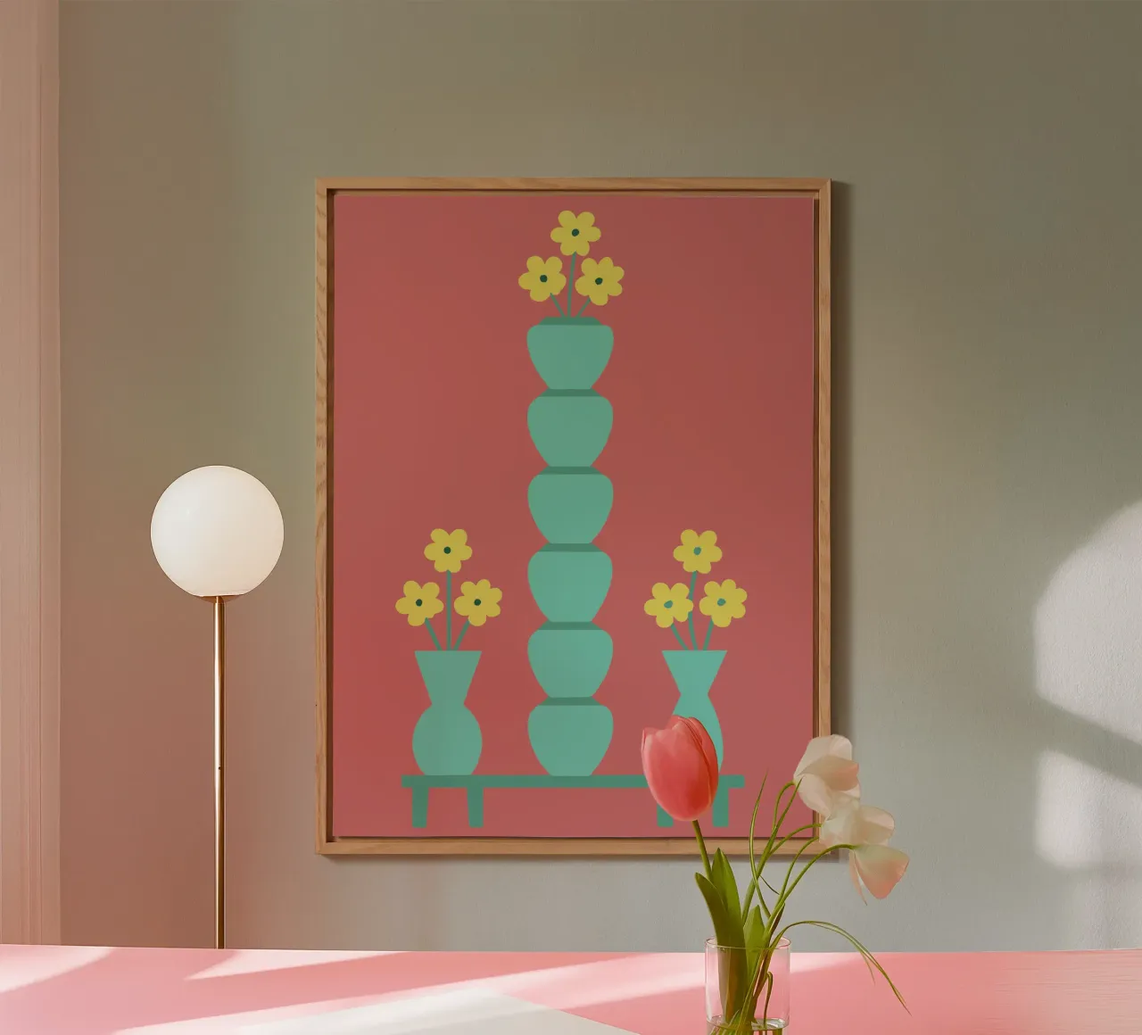 Blumenvase Alu-Dibond von TRENDY POSTER SHOP