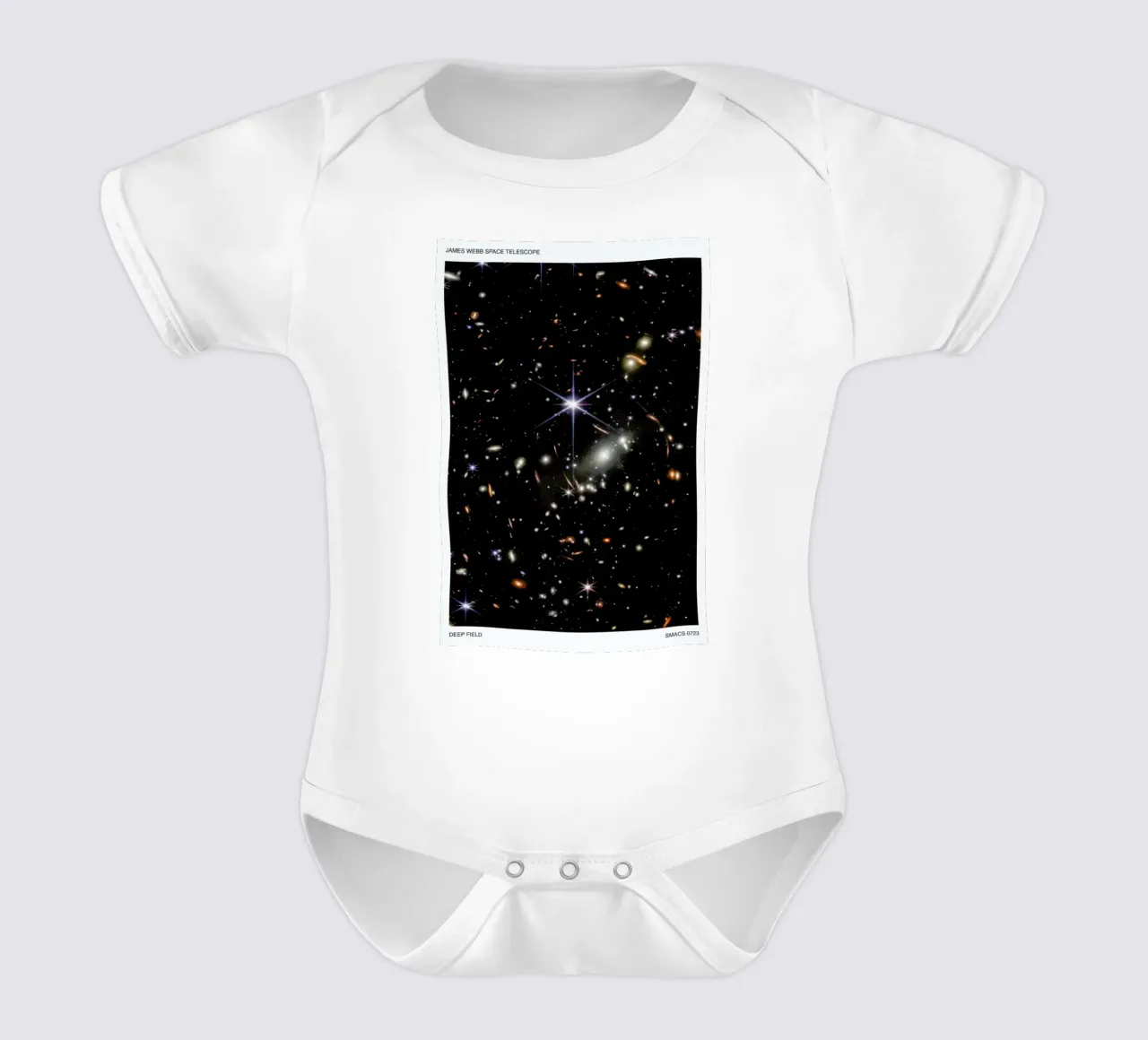 Deep Field Galaxies body neonato maniche corte da Studio One