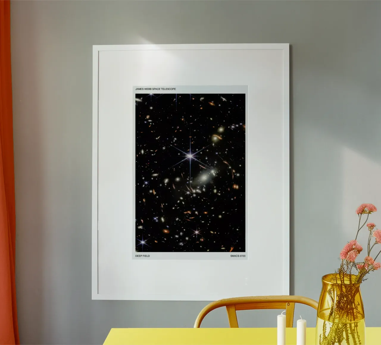 Deep Field Galaxies poster con telaio in plastica da Studio One