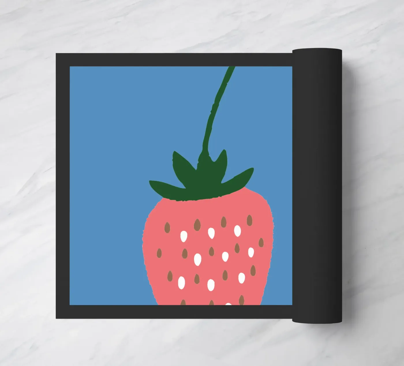 Strawberries doormat by TRENDY POSTER SHOP