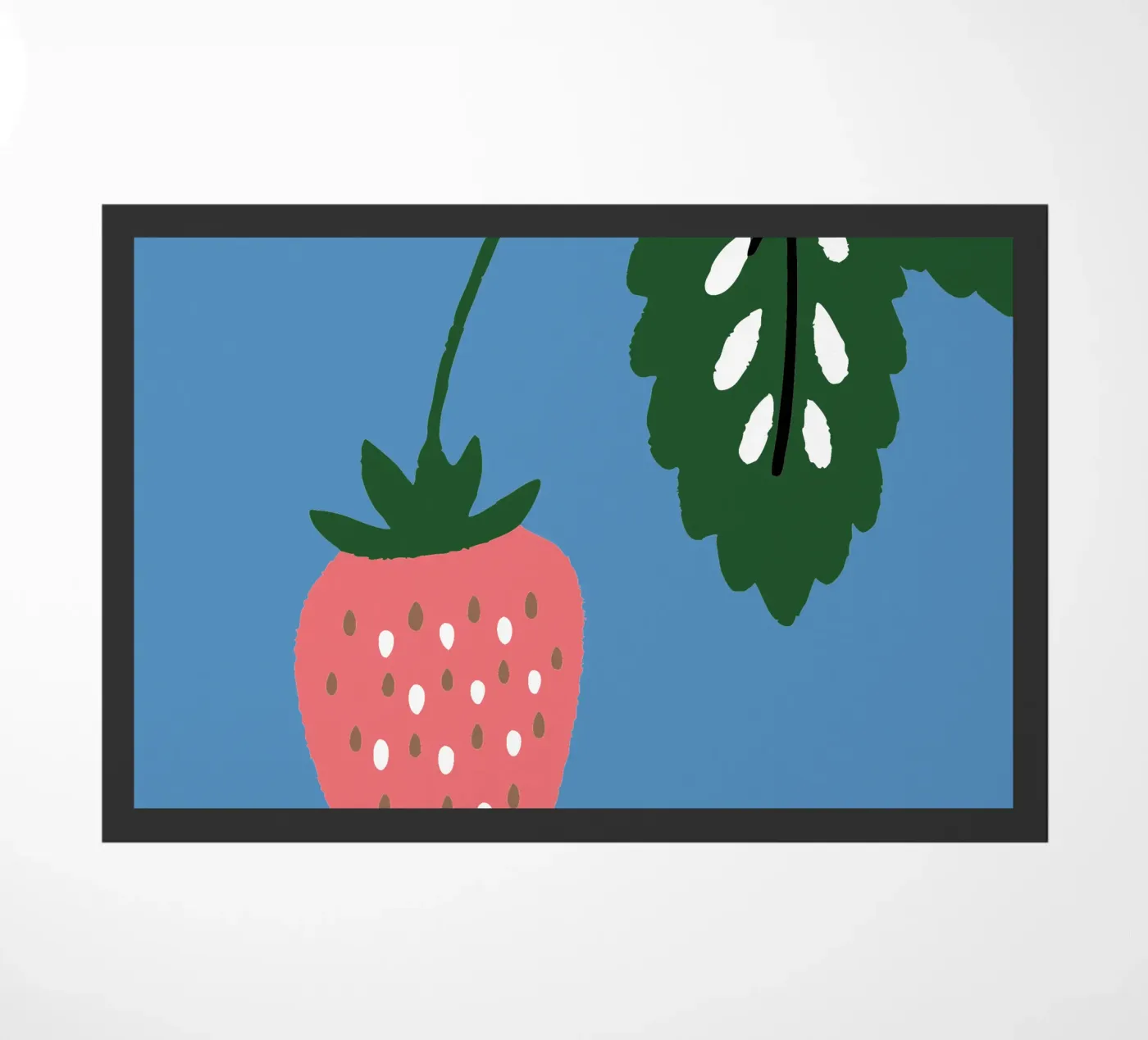Strawberries doormat by TRENDY POSTER SHOP