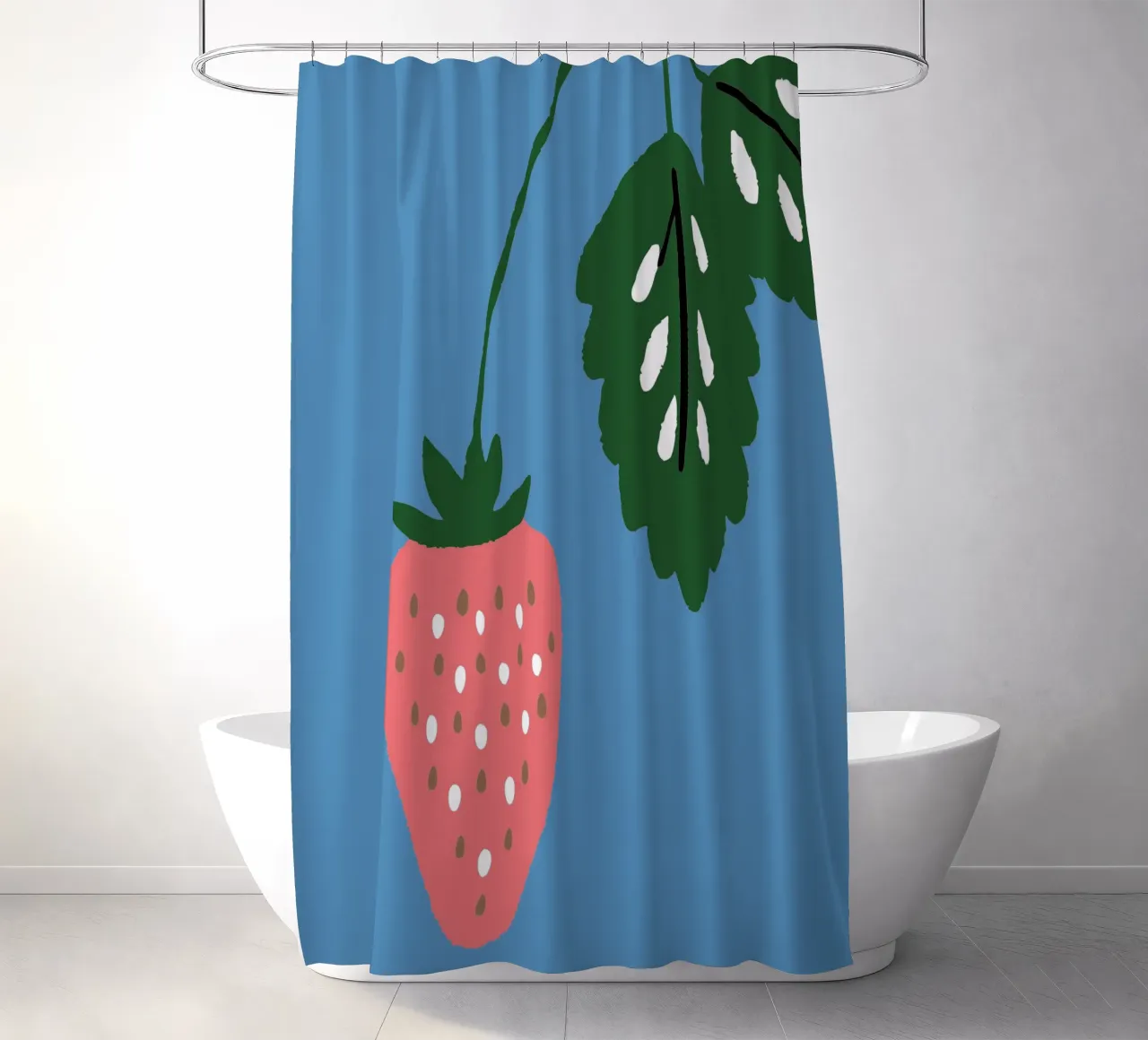 Fraises rideau de douche de TRENDY POSTER SHOP