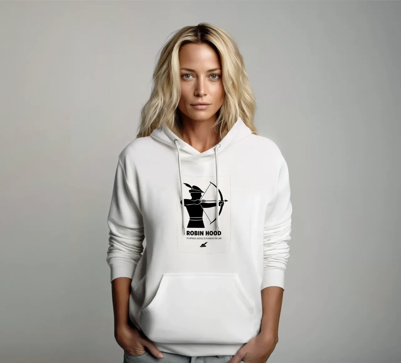 Robin Hood Print felpa con cappuccio da MoviesArt