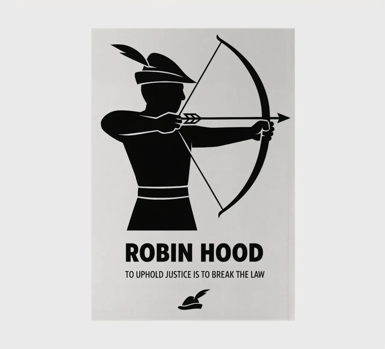 Robin Hood Print notebook by MoviesArt