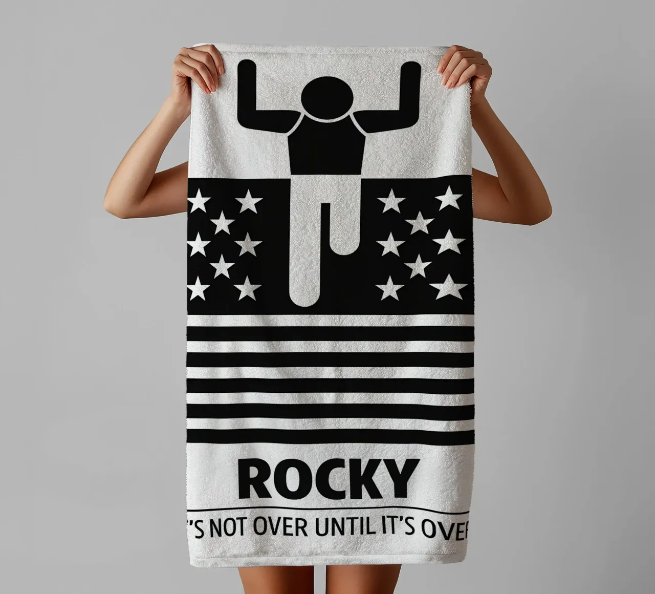 Rocky Print asciugamano da bagno da MoviesArt