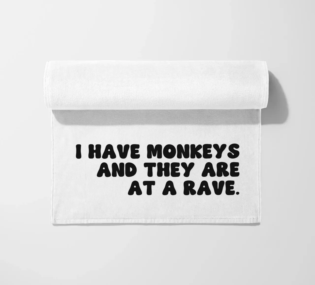 Do Not Have Ducks And They Are Not In A Row quote beach towel by Paigaam Studio