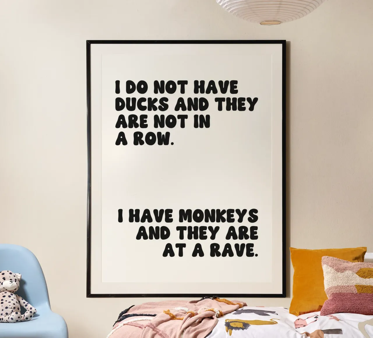 Do Not Have Ducks And They Are Not In A Row quote hahnemühle by Paigaam Studio