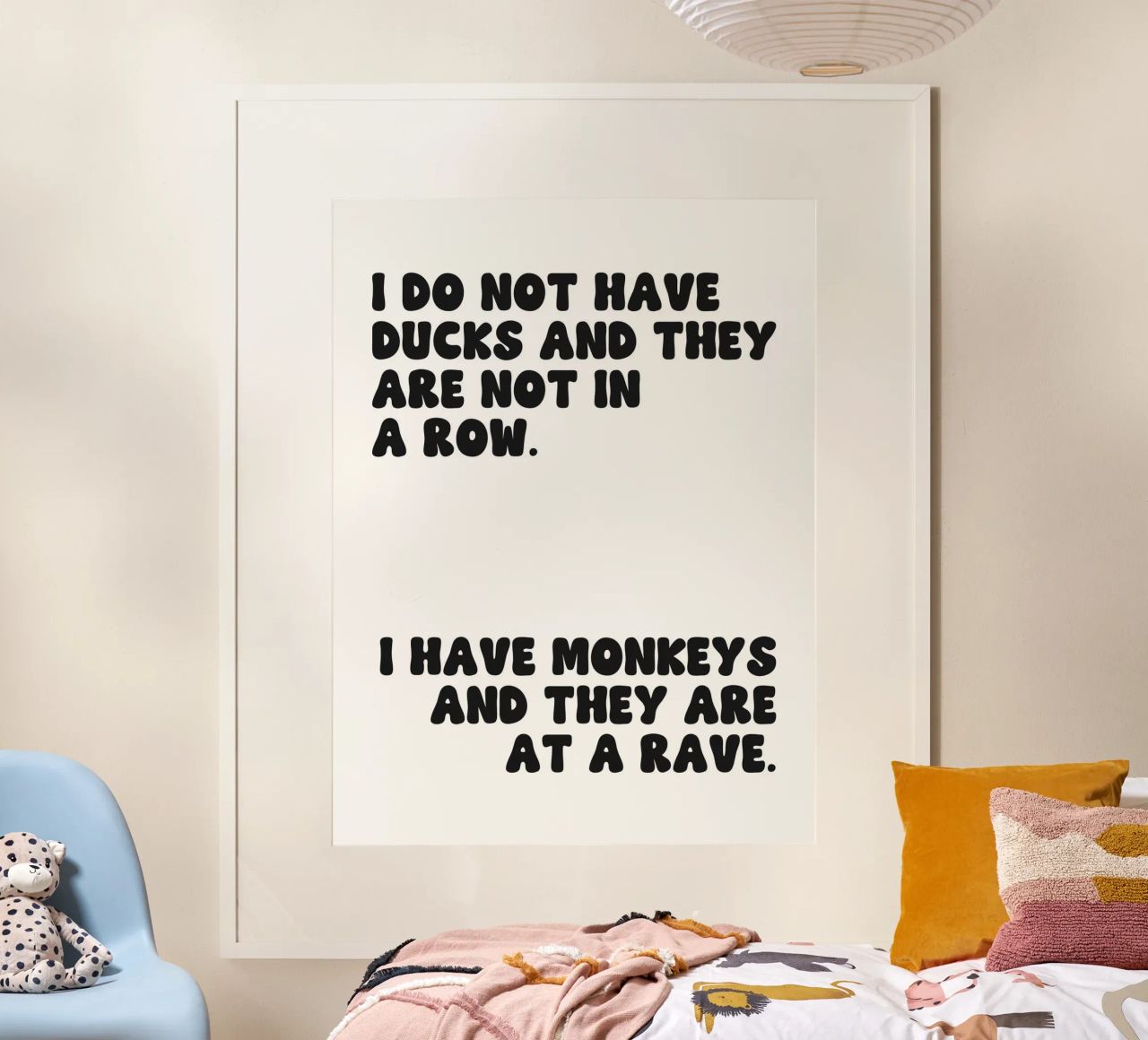 Haben Sie nicht Enten und sie sind nicht in einer Reihe Zitat Poster von Paigaam Studio