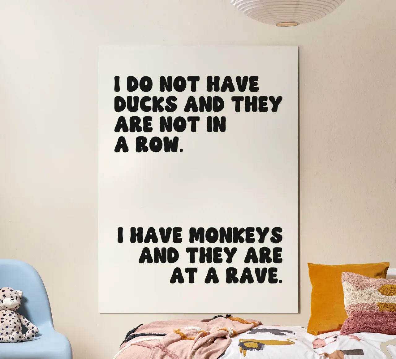 Do Not Have Ducks And They Are Not In A Row quote hahnemühle by Paigaam Studio