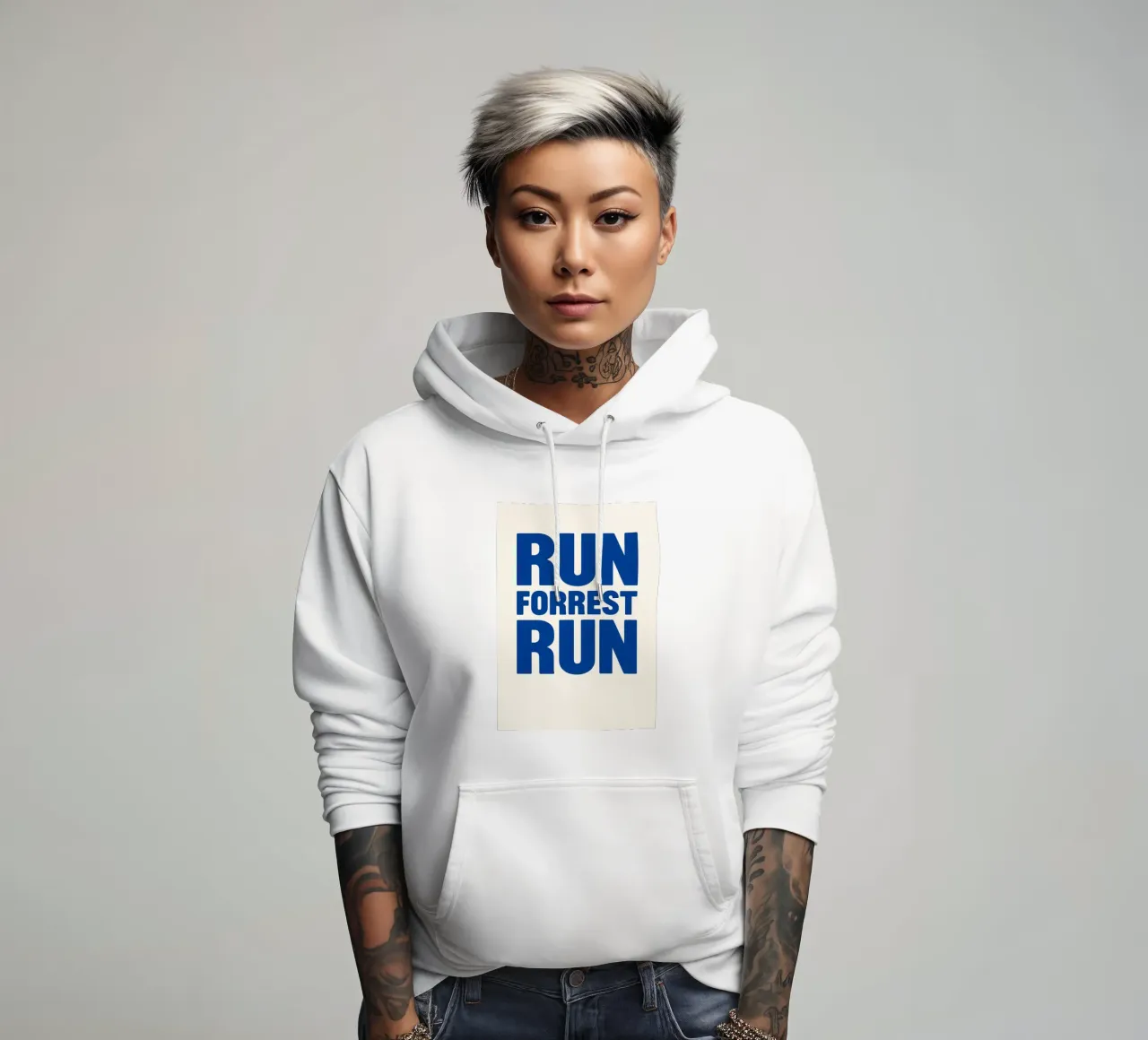 Run Forrest Run Print Hoodie von MoviesArt