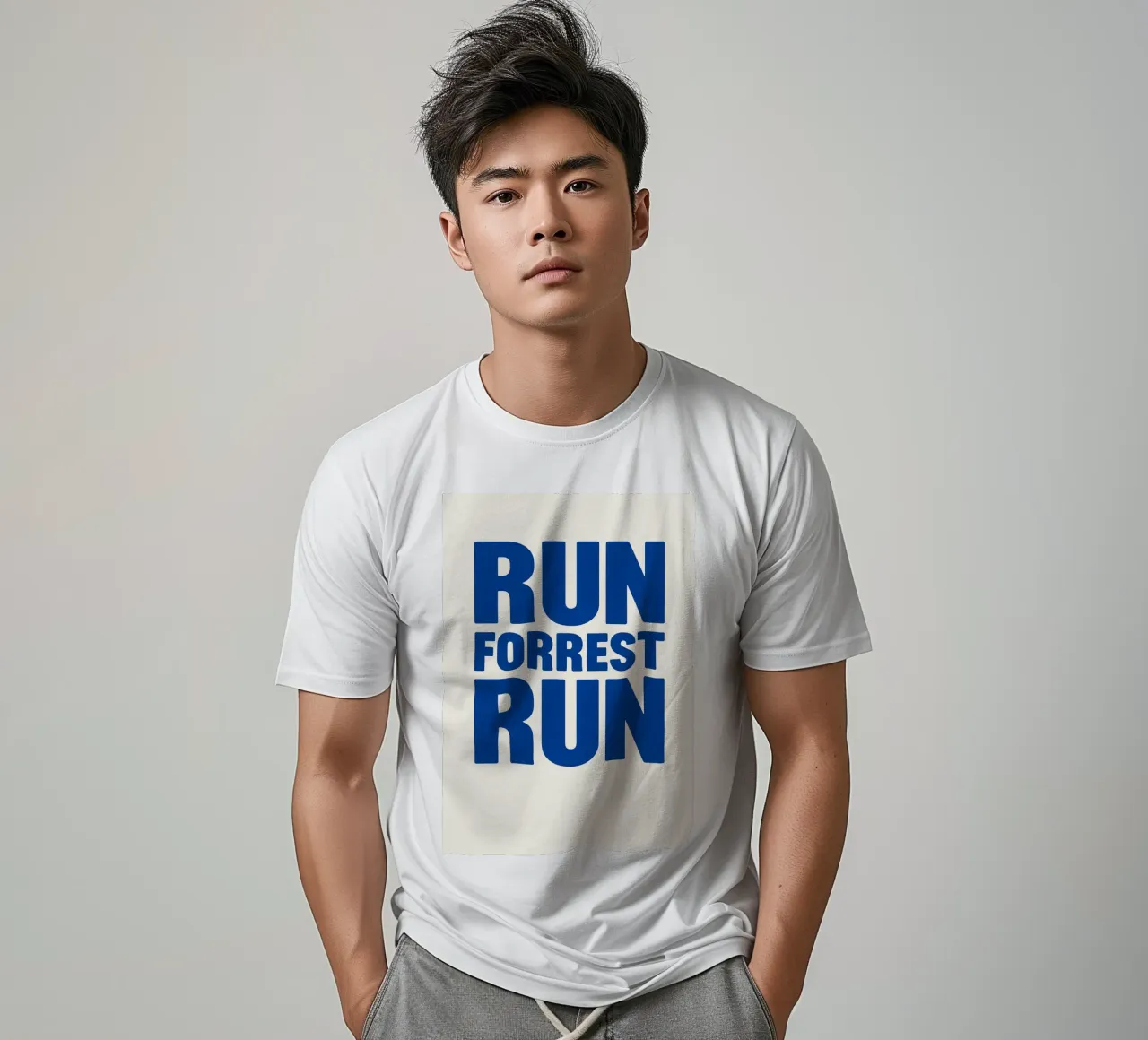 Run Forrest Run Print T-Shirt von MoviesArt