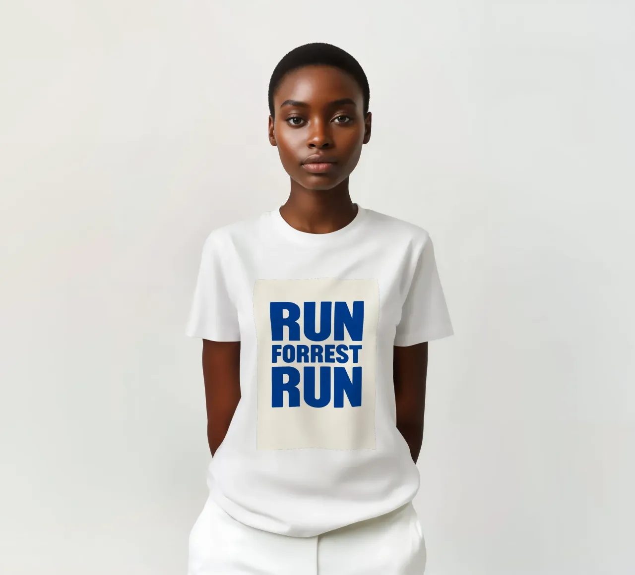 Run Forrest Run Print T-Shirt von MoviesArt
