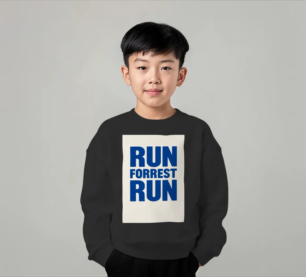 Run Forrest Run Print Kinder Sweatshirt von MoviesArt