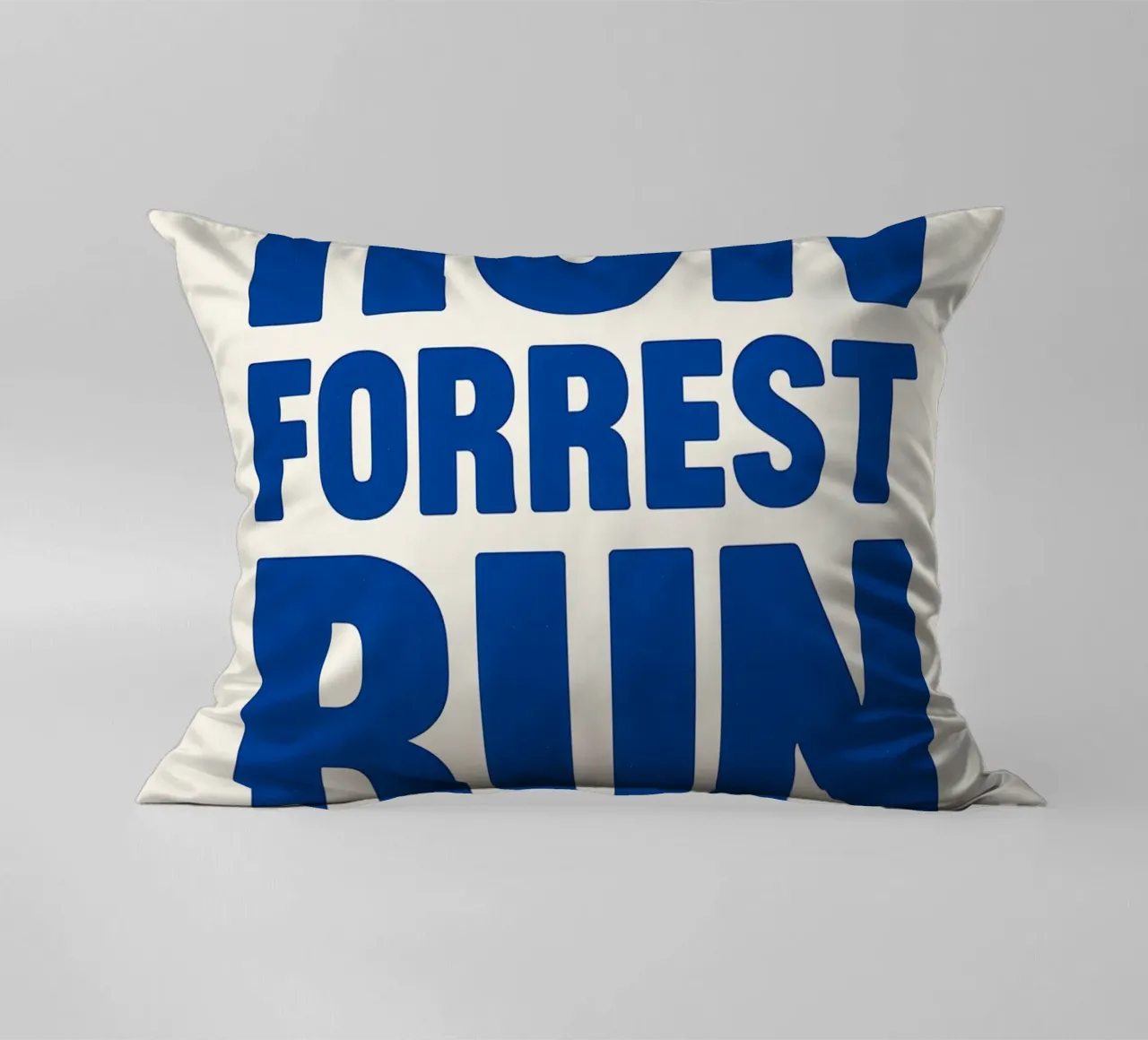 Run Forrest Run Print Kissen von MoviesArt