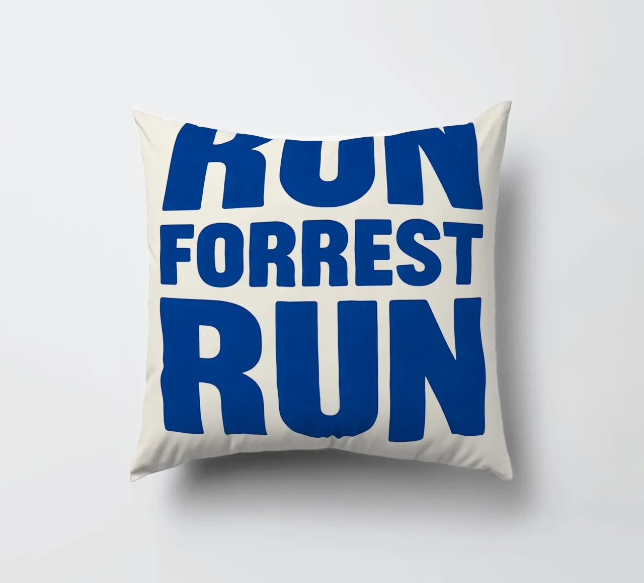 Run Forrest Run Print Kissen von MoviesArt