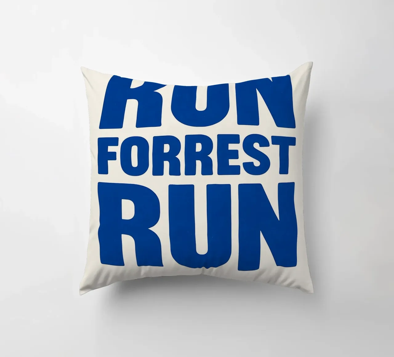 Run Forrest Run Print Kissen von MoviesArt