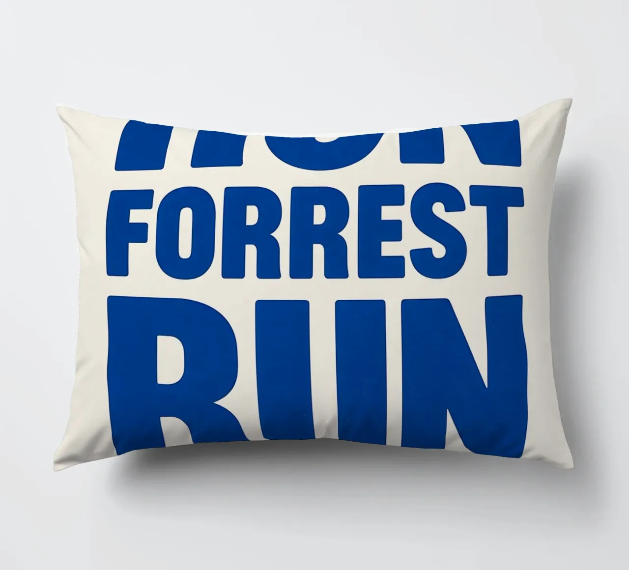 Run Forrest Run Print Kissen von MoviesArt