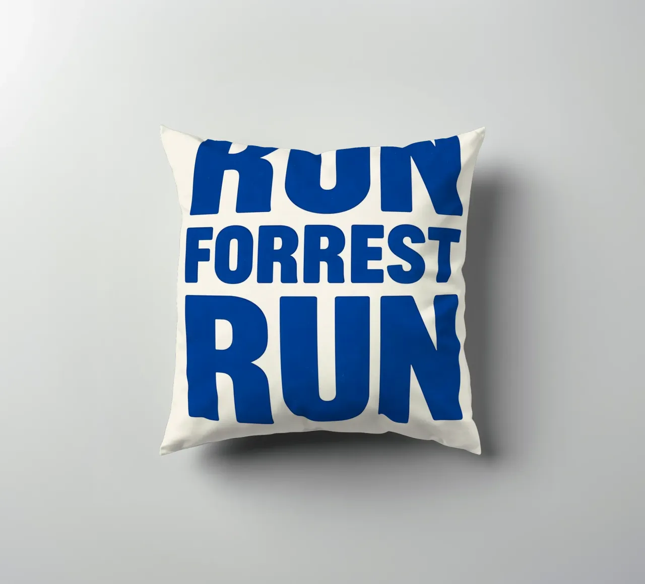 Run Forrest Run Print Kissen von MoviesArt