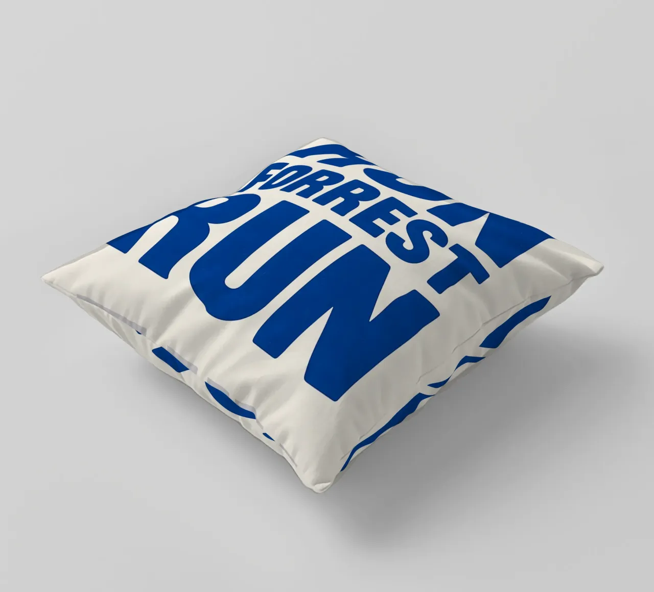 Run Forrest Run Print Kissen von MoviesArt