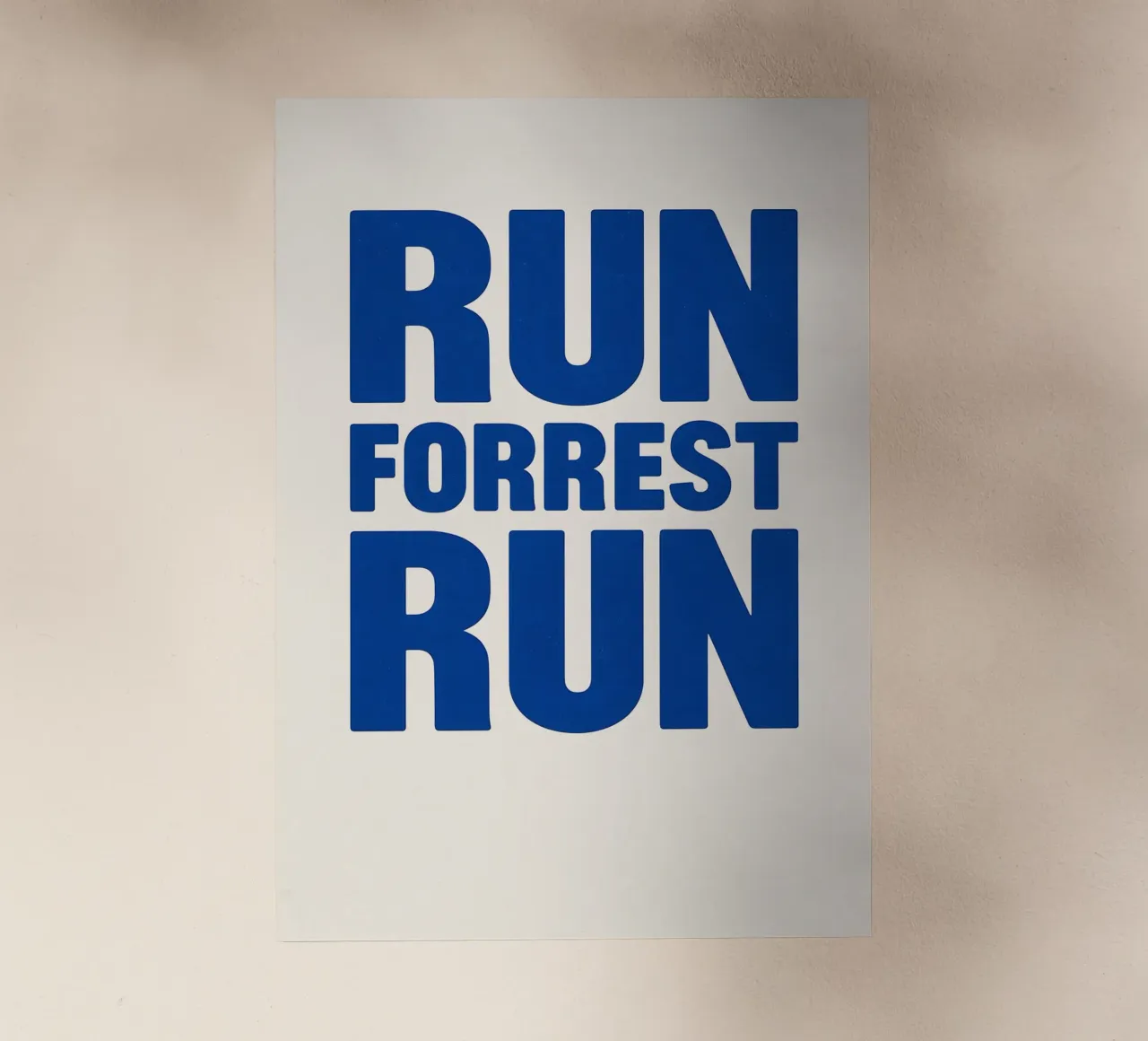 Run Forrest Run Print pellicola backlit da MoviesArt