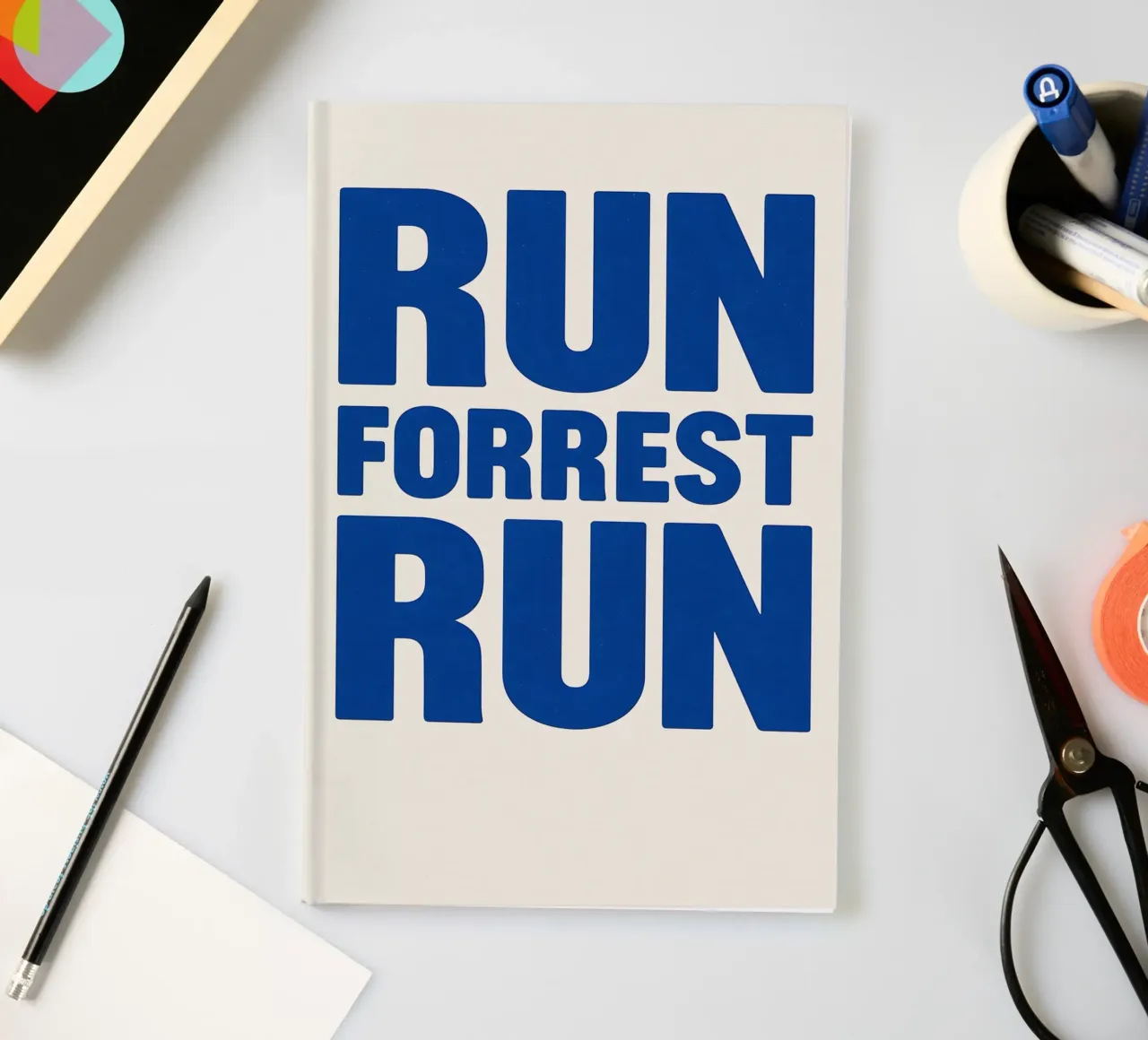 Run Forrest Run Print Notizbuch von MoviesArt