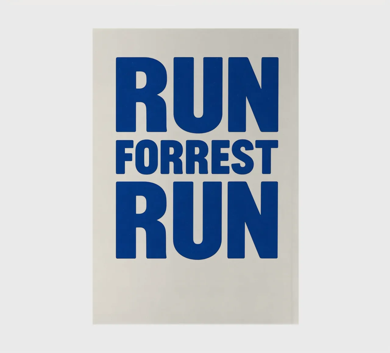 Run Forrest Run Print Notizbuch von MoviesArt