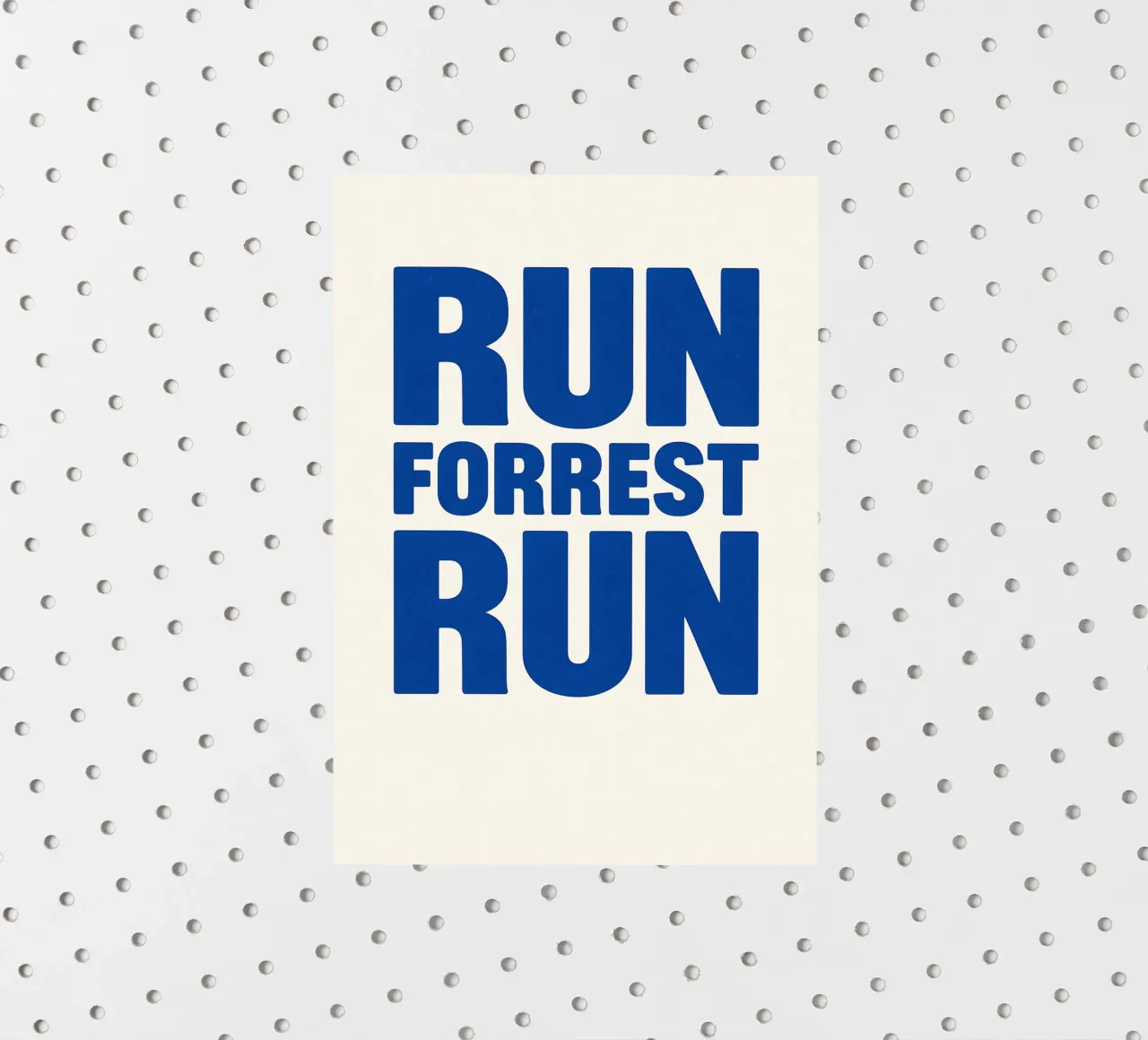 Run Forrest Run Print adesivo da MoviesArt