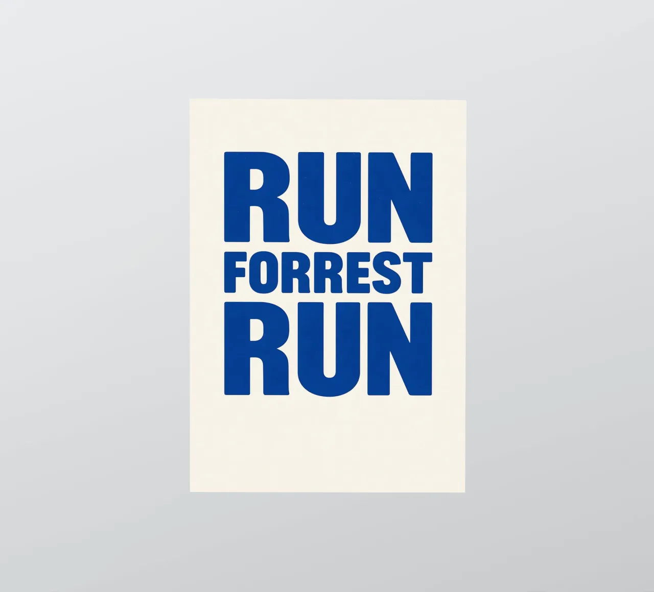 Run Forrest Run Print adesivo da MoviesArt