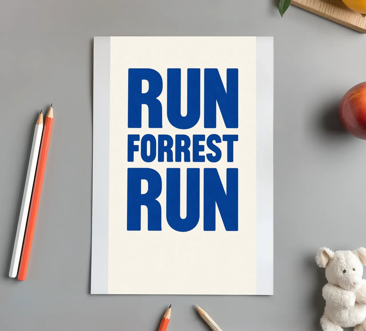 Run Forrest Run Print foglio adesivo da MoviesArt
